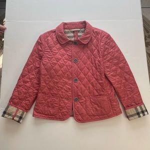 Burberry Red Diamond Quilted Jacket